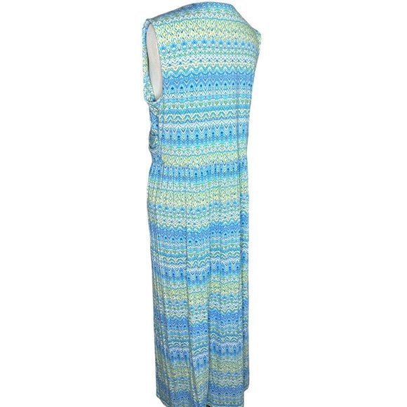 J.‎ Jill Very Beautiful Knit Printed Crossover Maxi Dress Size 1X - Picture 3 of 5